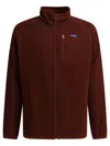 Patagonia Textured Full-zip Jacket In Dried Vanilla Brown In Brown