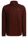 Patagonia Textured Full-zip Jacket In Dried Vanilla Brown In Red