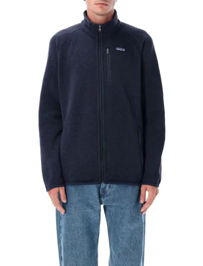 Patagonia Lightweight Fleece Jacket And Zip Pockets In Blue