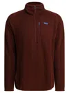Patagonia Textured Full-zip Jacket In Dried Vanilla Brown In Burgundy