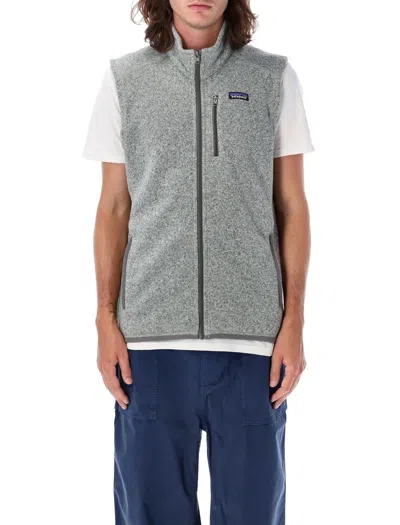 Patagonia Enhanced Heathered Texture Vest In Grey