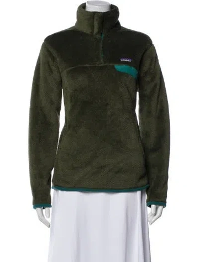 Pre-owned Patagonia Biker Jacket In Green