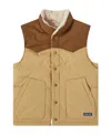 Patagonia Bivy Hooded Reversible Gilet In Nude