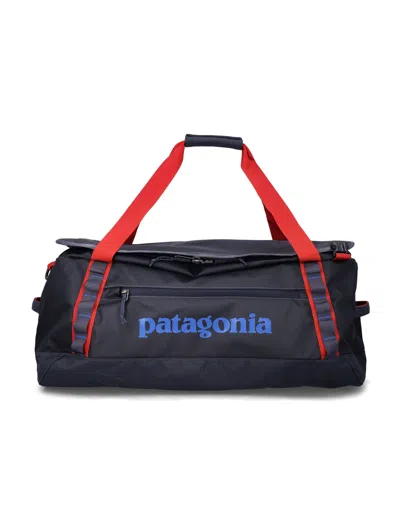 Patagonia Black Hole Mini Duffel 55l - Recycled Weather-resistant Travel Bag, Backpack Carry In Smolder Blue