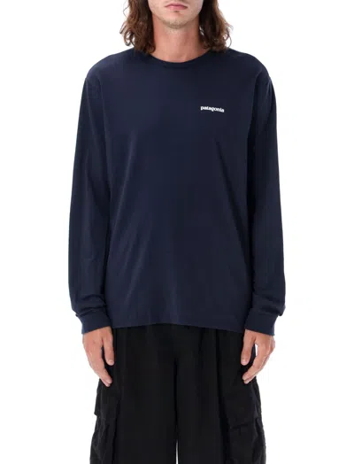 Patagonia Blue Crewneck Graphic Logo T-shirt