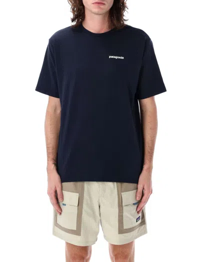 PATAGONIA BLUE LOGO CREWNECK T-SHIRT
