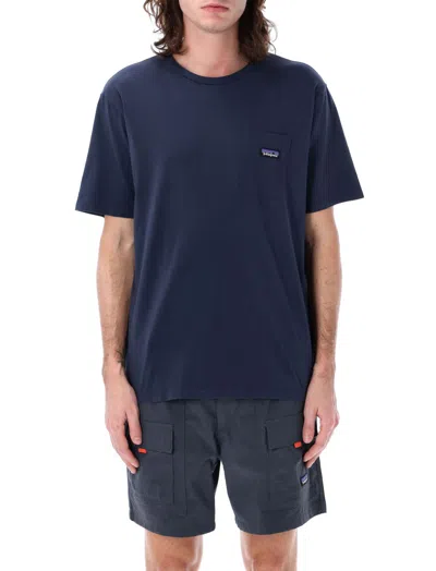 Patagonia Blue Logo Crewneck T-shirt