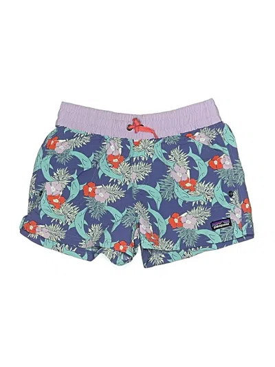 Pre-owned Patagonia Kids' Board Shorts In Blue