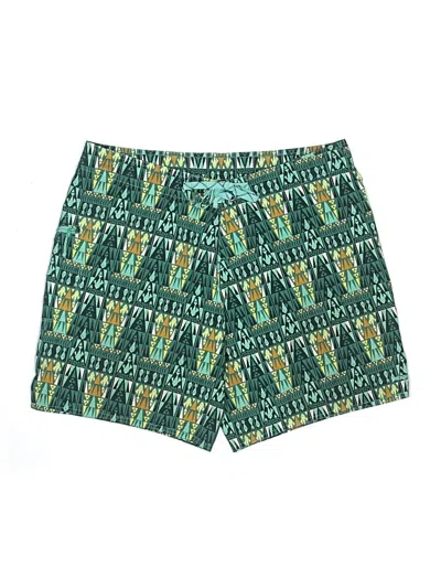 Pre-owned Patagonia Board Shorts In Green