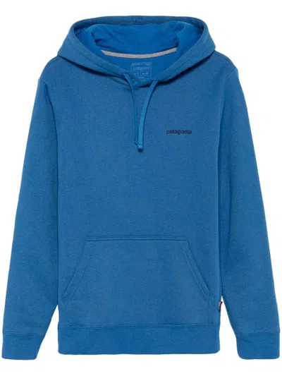 Patagonia Boardshort-logo Hoodie In Blue