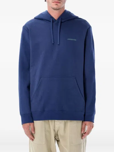 Patagonia Boardshort Logo Uprisal Hooded Sweatshirt In Blue