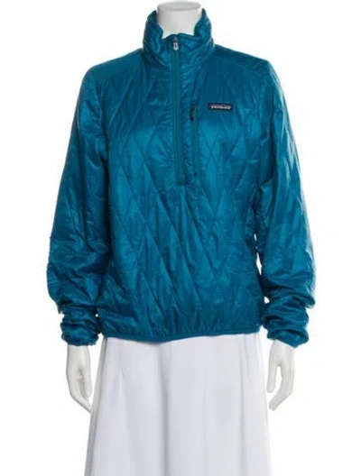 Pre-owned Patagonia Bomber Jacket In Blue