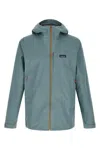 Patagonia Waterproof 3-layer Boulder Fork Jacket With Adjustable Features In Green