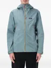 Patagonia Waterproof 3-layer Boulder Fork Jacket With Adjustable Features In Blue