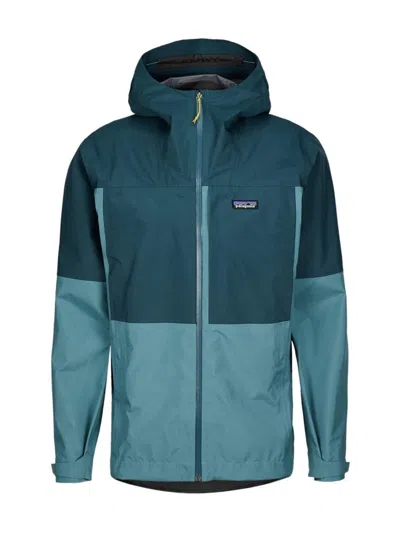 Patagonia Boulder Fork Ripstop Rain Jacket In Blue