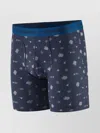 Patagonia Breathable Floral Mid-length Underwear In Blue