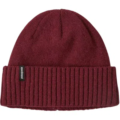 Patagonia Brodeo Beanie In Sequoia Red