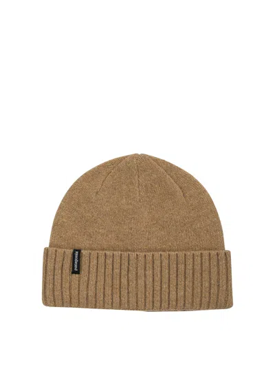 Patagonia Ribbed Cuff Brodeo Style Cap In Brown