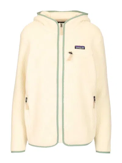 Patagonia Brushed Fleece Jacket Knitwear Green In Multi