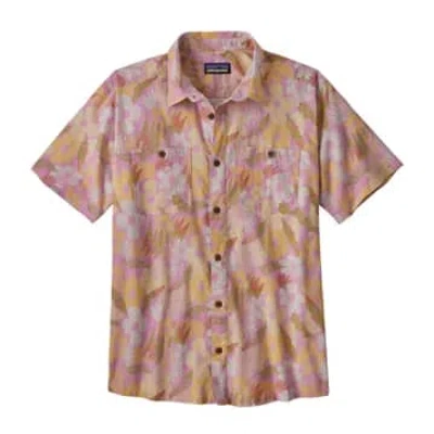 Patagonia Camicia Back Step Uomo Channeling Spring/milkweed Mauve In Multi