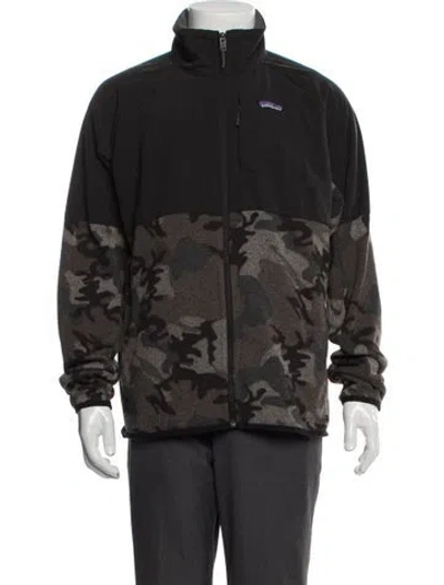 Pre-owned Patagonia Camouflage Print Windbreaker In Multi