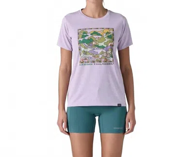 Patagonia Cap Cool Daily Graphic Short Sleeve Shirt In Foxglove Purple