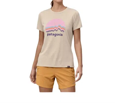 Patagonia Capilene Cool Daily Graphic Shirt In Ridge Rise Moonlight: Pumice X-dye