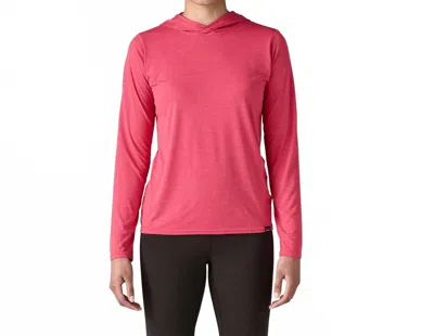 Patagonia Capilene Cool Daily Hoodie In Luminous Pink In Red
