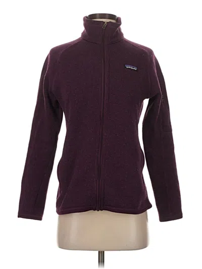 Pre-owned Patagonia Cardigan Sweater In Purple