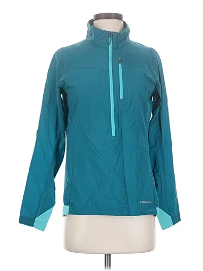 Pre-owned Patagonia Cardigan Sweater In Teal
