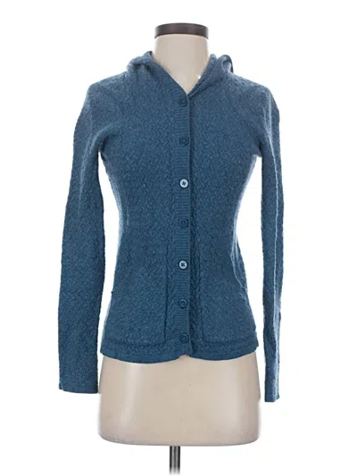 Pre-owned Patagonia Cashmere Cardigan Sweater In Blue