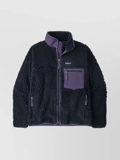 PATAGONIA CASUAL FLEECE TEXTURE JACKET WITH HIGH COLLAR