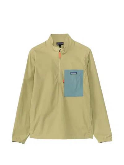Patagonia Chest Pocket Half-zip Jacket In Green