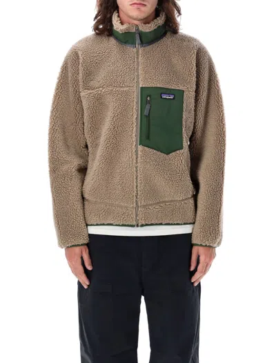 Patagonia Classic Retro-x Jacket In Beige