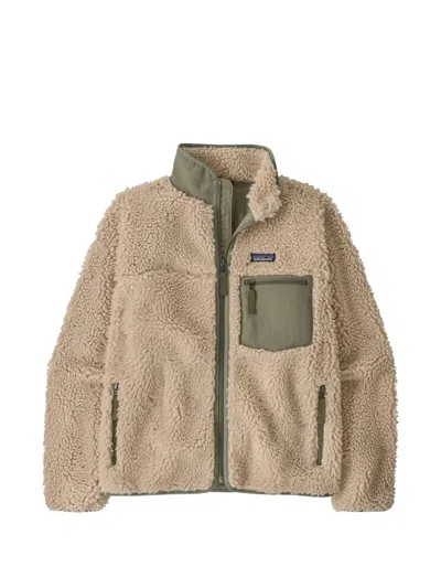 Patagonia Classic Retro-x Fleece Bomber Jacket In Neutral