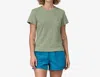 Patagonia Clean Climb Bloom Pocket Responsibili-tee In Sleet Green In Green