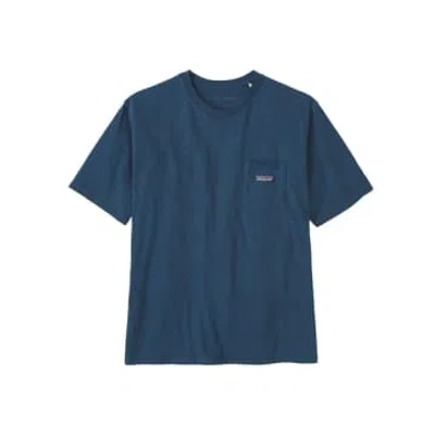 Patagonia Clothing Camiseta Ms Daily Pocket Tee In Blue
