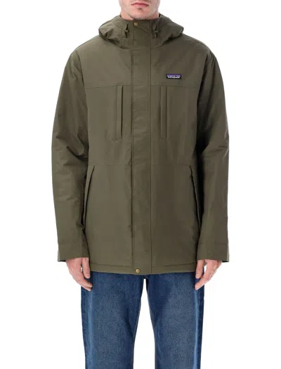 Patagonia Dark Green Parka Jacket In Pattern