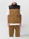 Patagonia Color Block Sleeveless High Collar Vest In Multi