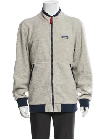 Pre-owned Patagonia Colorblock Pattern Bomber Jacket In Neutral