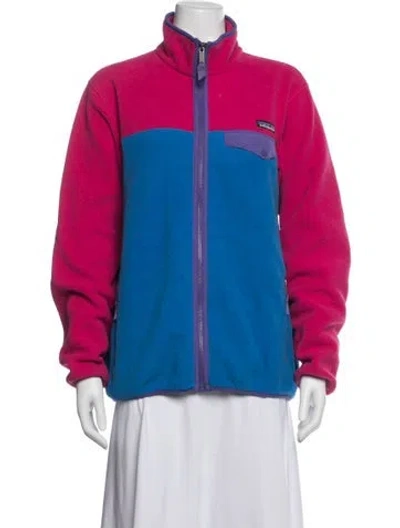 Pre-owned Patagonia Colorblock Pattern Jacket In Blue