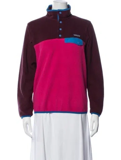Pre-owned Patagonia Colorblock Pattern Jacket In Pink