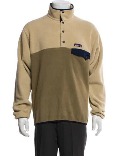 Pre-owned Patagonia Colorblock Pattern Windbreaker In Neutral