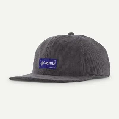 Patagonia Corduroy Cap In Forge Grey - Trucker Hats & Caps - Organic Cotton In Gray