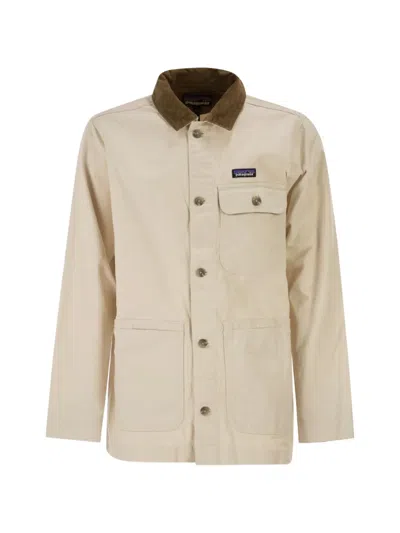 Patagonia Point Reyes Canvas Cotton Jacket In Neutral