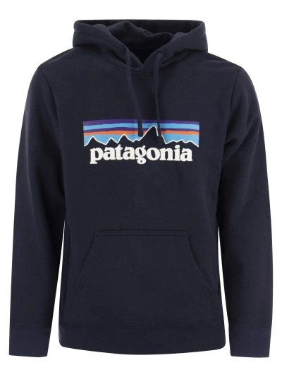 Patagonia Cotton Blend Hoodie In Blue