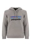 Patagonia P-6 Logo Uprisal Hoodie In Grey