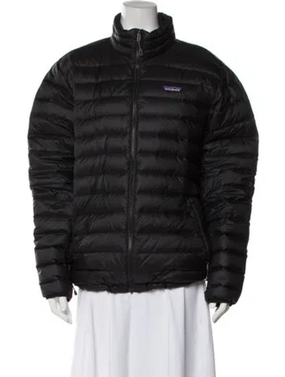 Pre-owned Patagonia Down Coat In Black