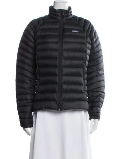 Pre-owned Patagonia Down Coat In Black