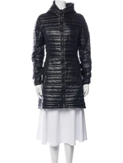Pre-owned Patagonia Down Coat In Black/blue
